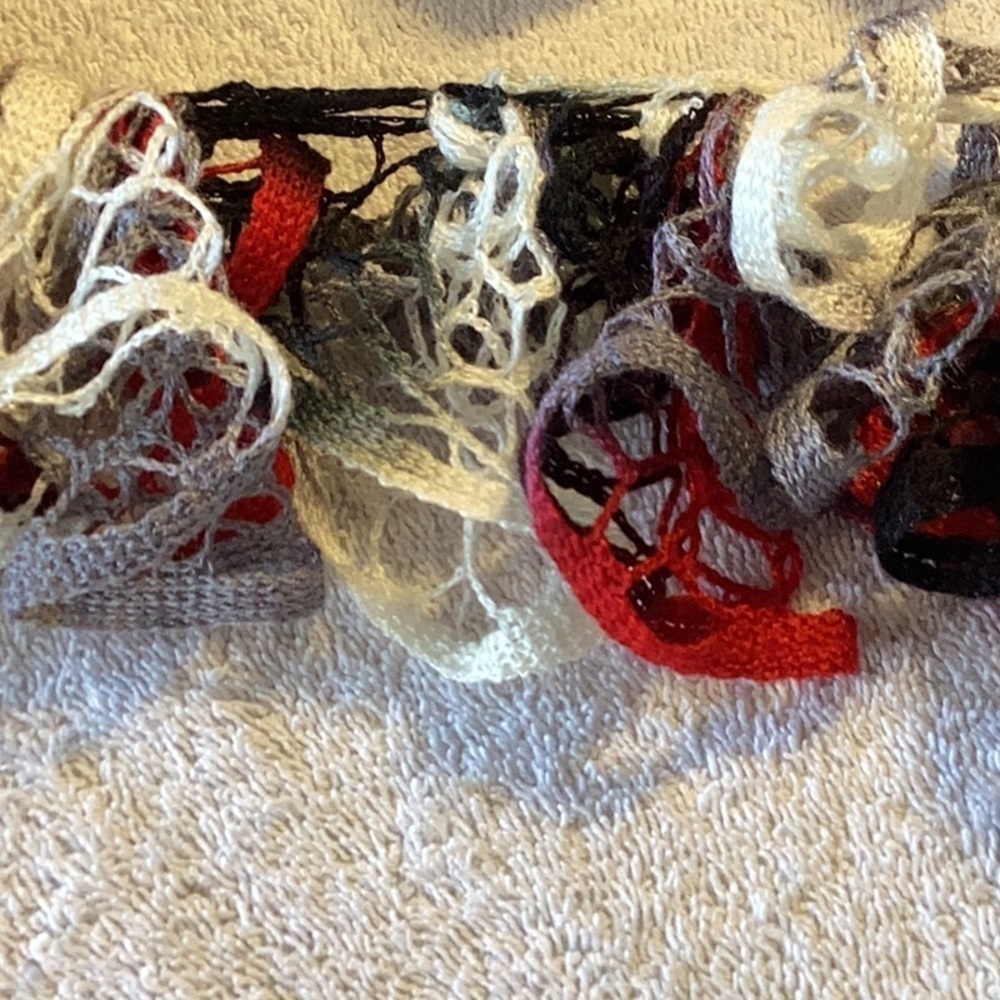 Hand, crocheted, scarves.   CC 1 - Picture 5 of 5